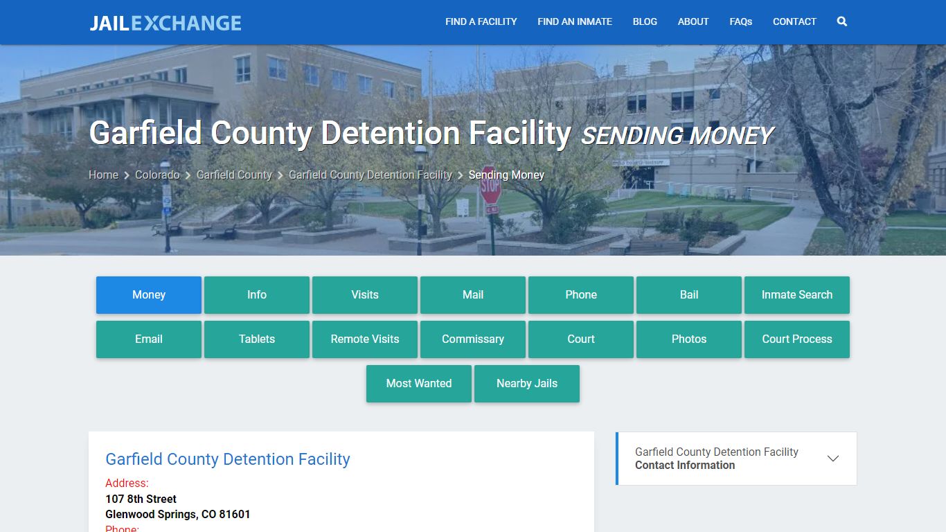 Garfield County Detention Facility Sending Money - Jail Exchange